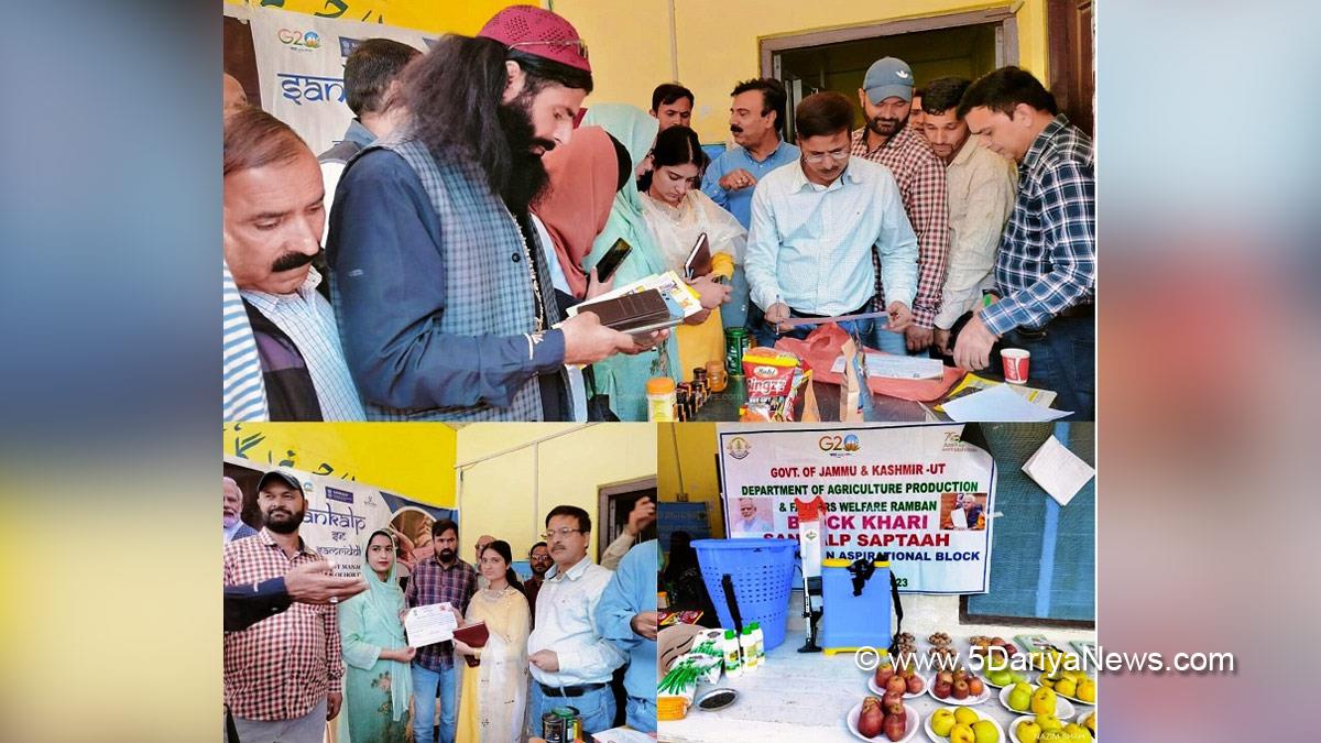 Ramban, Sankalp Saptah, Suposhit Parivar, Poshan Melas, Santulit Aahar, Mera Paushtik Bageecha, Sampoorna Swastha,  Aspirational Block Programme