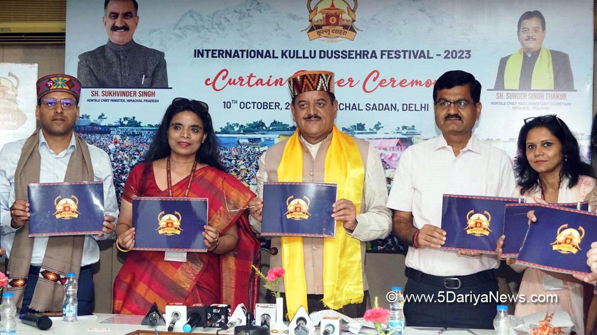 Sunder Singh Thakur, Himachal Pradesh, Himachal, Congress, Indian National Congress, Himachal Congress, Shimla,International Kullu Dussehra, International Kullu Dussehra Festival-2023, Himachal Pradesh Government, Indian Council for Cultural Relations, ICCR
