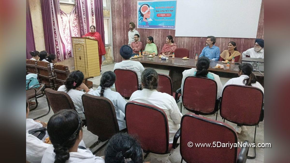 Health, Civil Surgeon, Fatehgarh Sahib, World Mental Health Day