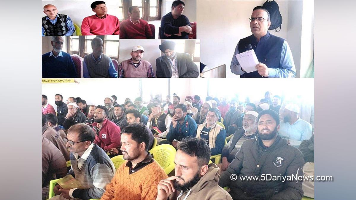 Shopian, Dr. Zakir Hussain Faaz, Kashmir, Jammu And Kashmir, Jammu & Kashmir, District Administration Shopian, Holistic Agricultural Development Project, HADP, Krishi Vigyan Kendra, KVK Shopian