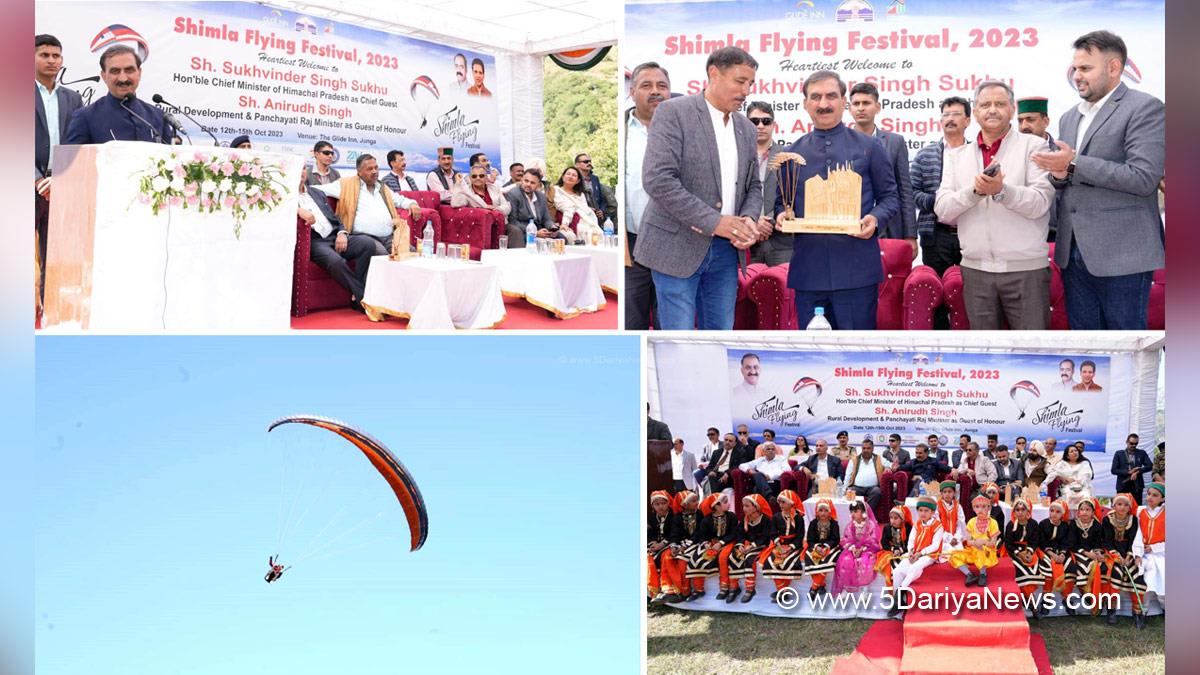 Sukhvinder Singh Sukhu, Himachal Pradesh, Himachal, Congress, Indian National Congress, Himachal Congress, Shimla, Chief Minister of Himachal Pradesh, Shimla Flying Festival