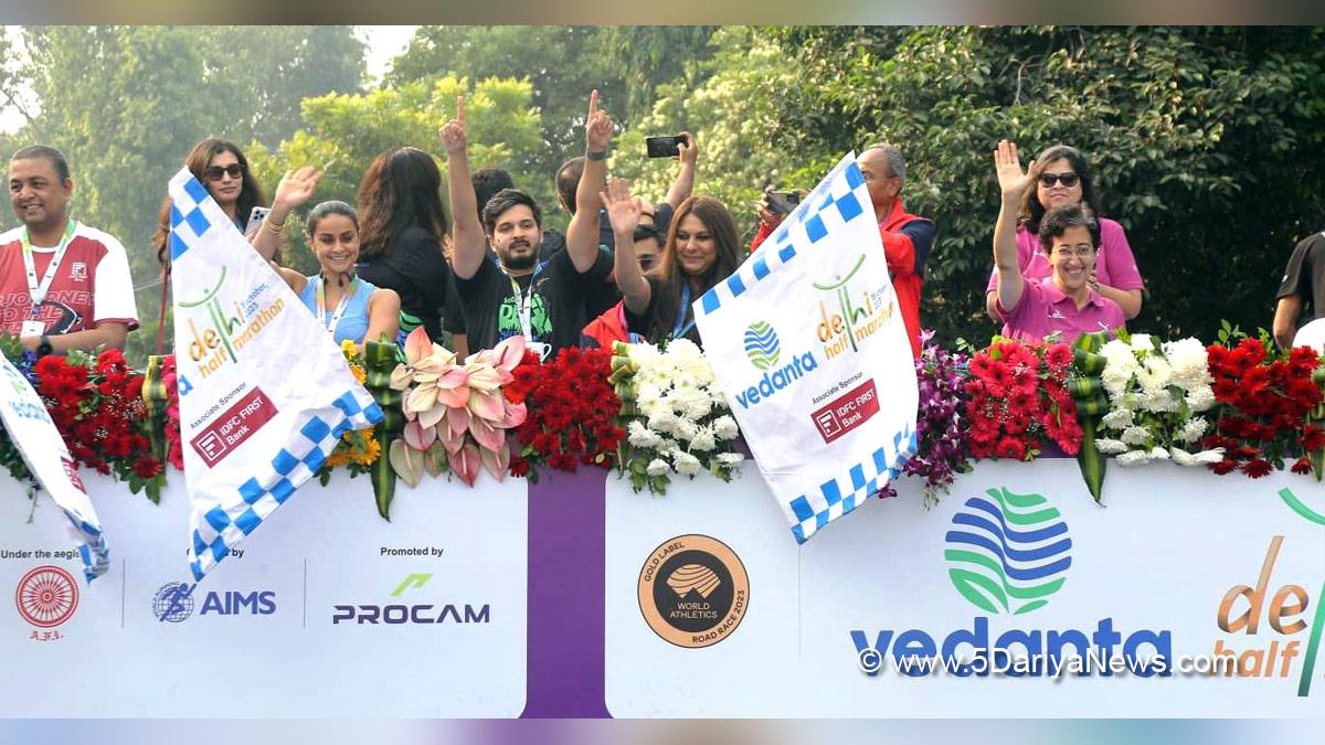 Vedanta Delhi Half Marathon, Priya Agarwal Hebbar,  Hindustan Zinc Ltd., Anurag Singh Thakur,  Vinai Kumar Saxena, Atishi, Anil Agarwal Foundation, #RunForZeroHunger, Anil Agarwal