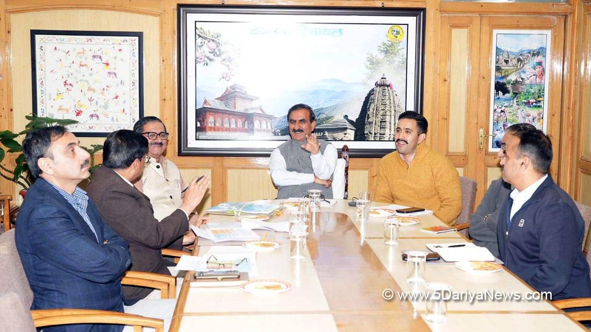 Sukhvinder Singh Sukhu, Himachal Pradesh, Himachal, Congress, Indian National Congress, Himachal Congress, Shimla, Chief Minister of Himachal Pradesh, Prime Minister Gram Sadak Yojana, PMGSY, Full Depth Reclamation, Vikramaditya Singh, Bharat Khera