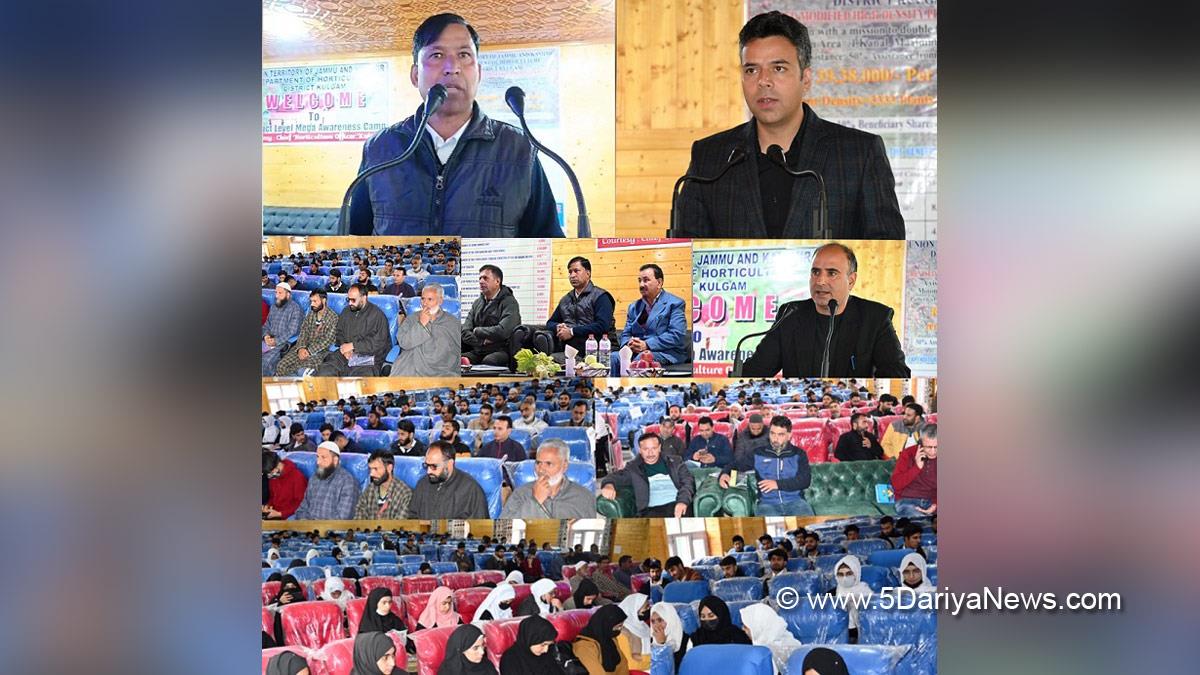 Kulgam, Deputy Commissioner Kulgam, Dr. Bilal Mohi-Ud-Din Bhat, Kashmir, Jammu And Kashmir, Jammu & Kashmir, District Administration Kulgam, Mohd Afzal Parrey, Horticulture,  Zahoor Ahmad