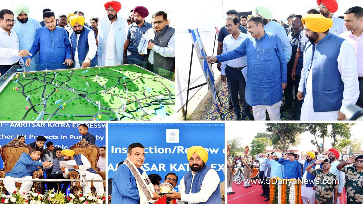 Bhagwant Mann, Bhagwant Singh Mann, AAP, Aam Aadmi Party, Aam Aadmi Party Punjab, AAP Punjab, Government of Punjab, Punjab Government, Punjab, Chief Minister Of Punjab, Nitin Gadkari, National Highways Authority of India, NHAI
