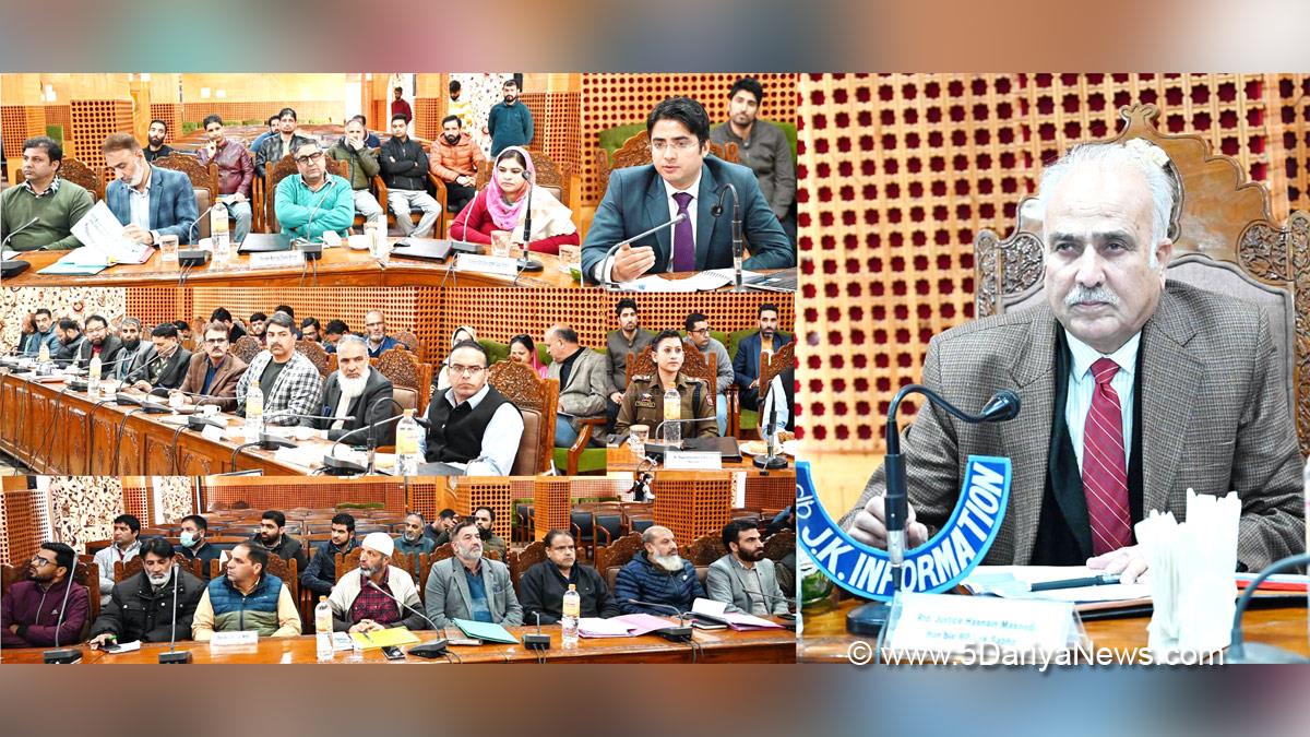 Judiciary, Justice Hasnain Masoodi, Shopian, DDC Shopian, District Development Commissioner Shopian, Faz Lul Haseeb, Faz-Lul Haseeb, Kashmir, Jammu And Kashmir, Jammu & Kashmir, District Administration Shopian, District Development Coordination & Monitoring Committee, DISHA, Central Sponsored Schemes