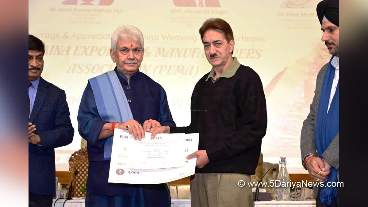Manoj Sinha, Lieutenant Governor J&K, Raj Bhavan, Jammu, Srinagar, Kashmir, Jammu And Kashmir, Jammu & Kashmir, Daleep Singh Pariha