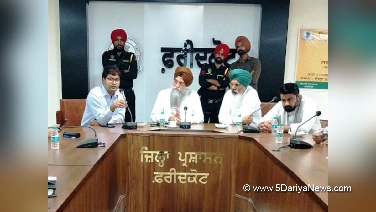 Kultar Singh Sandhwan, AAP, Aam Aadmi Party, AAP Punjab, Aam Aadmi Party Punjab, Government of Punjab, Punjab Government, DC Faridkot, Vinit Kumar, Deputy Commissioner Faridkot, Faridkot 