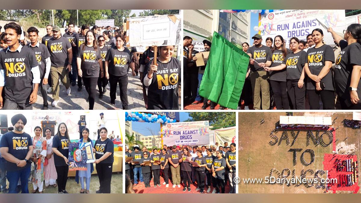 DC Fazilka, Senu Duggal, Fazilka, Deputy Commissioner Fazilka, Anti Drug Mission, Drive Against Drugs, Comprehensive Action against Drug Abuse, CADA, Run Against Drugs