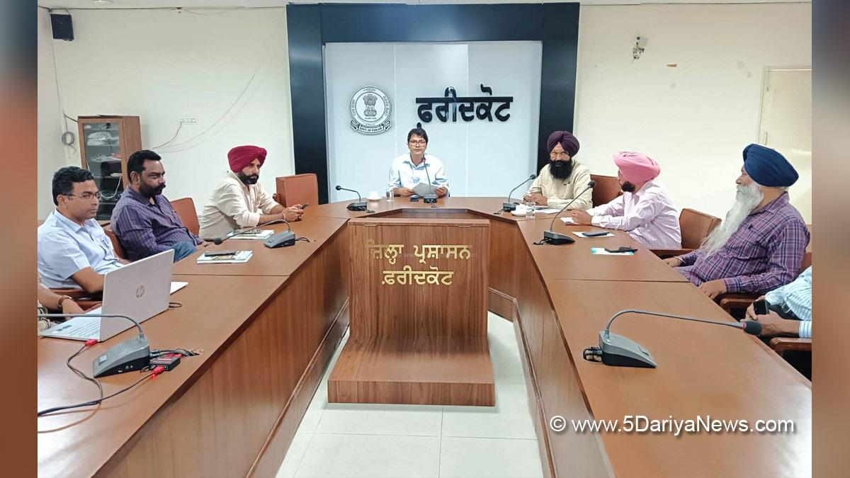 DC Faridkot, Vinit Kumar, Deputy Commissioner Faridkot, Faridkot 