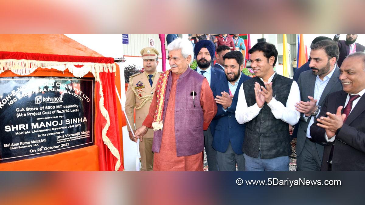 Manoj Sinha, Lieutenant Governor J&K, Raj Bhavan, Pulwama, Kashmir, Jammu And Kashmir, Jammu & Kashmir