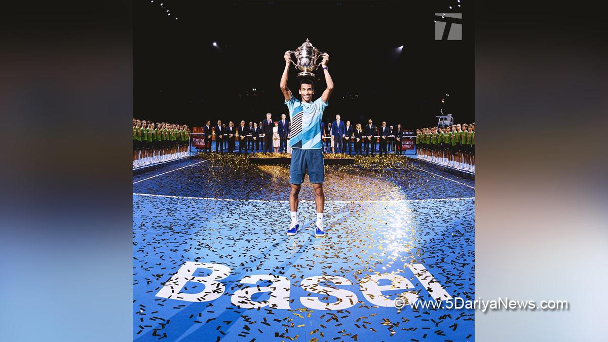 Sports News, Tennis, Tennis Player, Auger Aliassime, Auger Aliassime ATP Title, Swiss Indoors Basel title, Swiss Indoors Basel title 2023, Swiss Indoors Basel title 2023 Winner, Swiss Indoors Basel title Winner, Swiss Indoors Basel title Winner 2023
