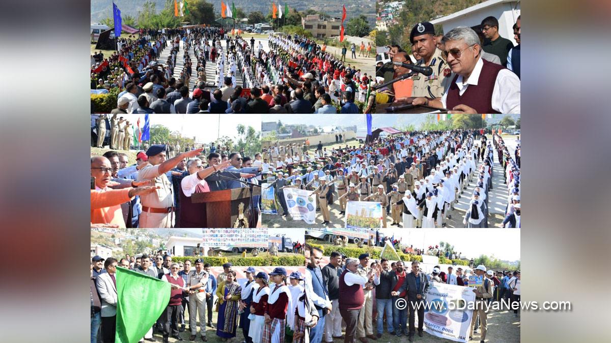 Doda, Deputy Commissioner Doda, Vishesh Paul Mahajan, Kashmir, Jammu And Kashmir, Jammu & Kashmir, District Administration Doda, Rashtriya Ekta Diwas, Run for Unity, UT Foundation Day