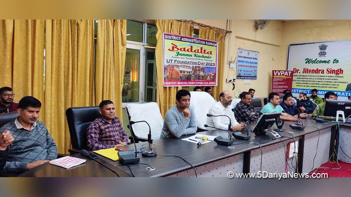 Ramban, Deputy Commissioner Ramban, Mussarat Islam, Mussarat ul-Islam, Kashmir, Jammu And Kashmir, Jammu & Kashmir, District Administration Ramban