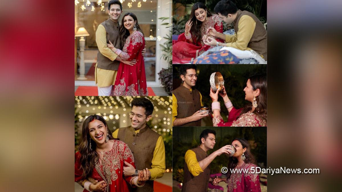 Bollywood, Parineeti Chopra Raghav Chadha, Parineeti Chopra, Raghav Chadha, Parineeti Chopra & Raghav Chadha Karwa Chauth, Parineeti Chopra Raghav Chadha Karwa Chauth, Parineeti Chopra Raghav Chadha Latest News, Parineeti Chopra Raghav Chadha Karwa Chauth Pictures, Parineeti Raghav Karwa Chauth Pics, Parineeti Raghav Karwa Chauth Pictures, Parineeti Raghav Karwa Chauth Pics