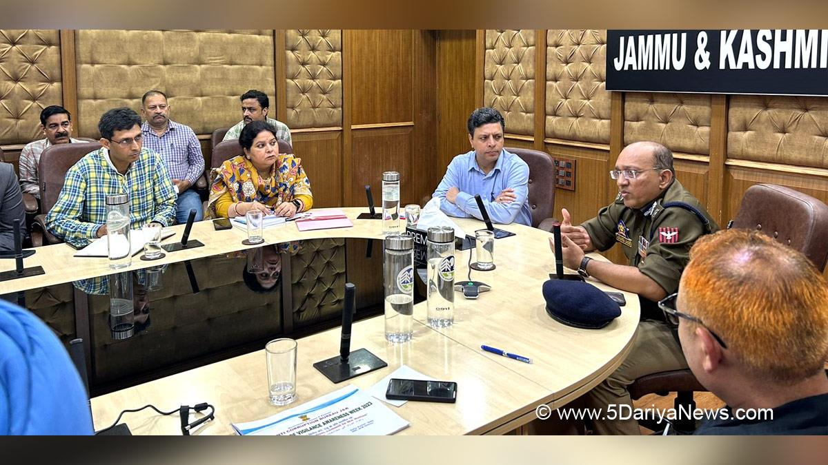 Vigilance Awareness Week 2023, Vigilance Awareness Week, Anti Corruption Bureau, Sanjeev Verma, Jammu, Kashmir, Jammu And Kashmir, Jammu & Kashmir