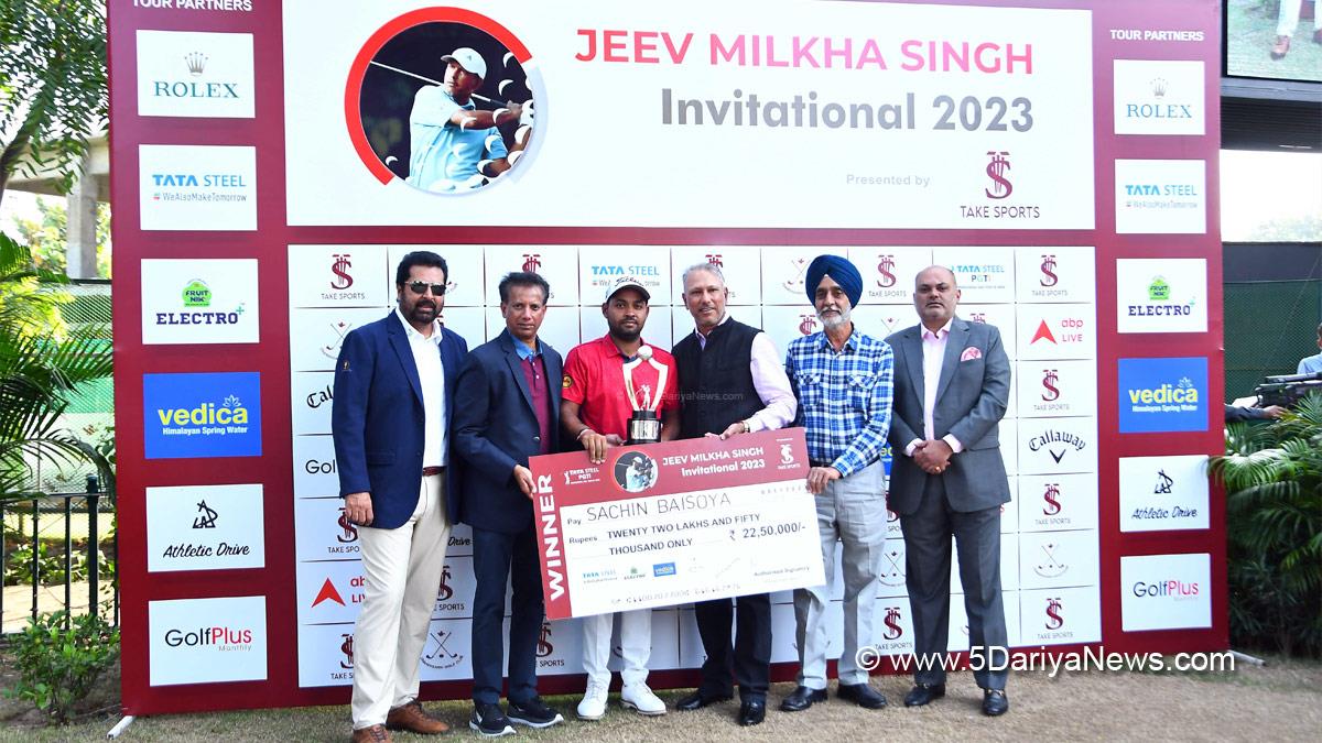 Sports News,Sachin Baisoya, Jeev Milkha Invitational, Jeev Milkha Singh Invitational 2023, Chandigarh Golf Club.