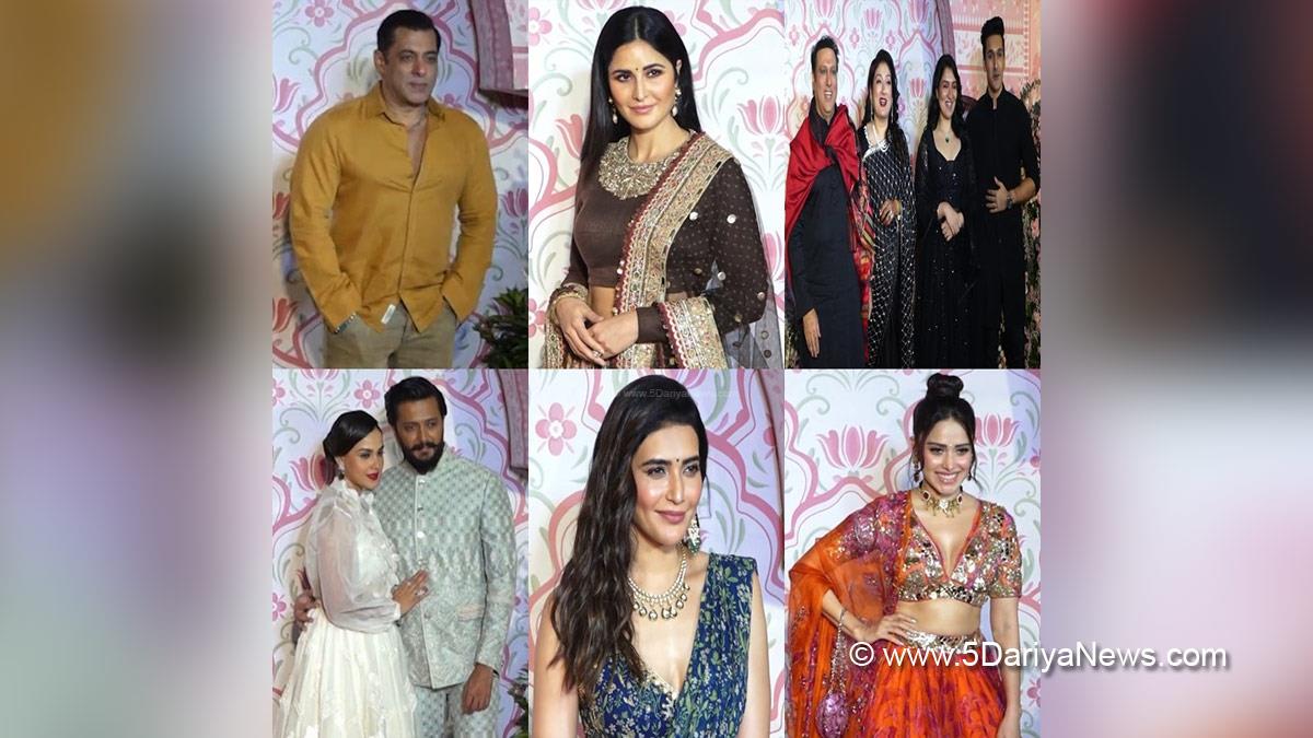 Bollywood, Entertainment, Mumbai, Actor, Actress, Cinema, Hindi Films, Movie, Salman Khan, Katrina Kaif, Govinda, Riteish Deshmukh, Ramesh Taurani, Ramesh Taurani Diwali Bash, Ramesh Taurani Diwali Party, Ramesh Taurani Party