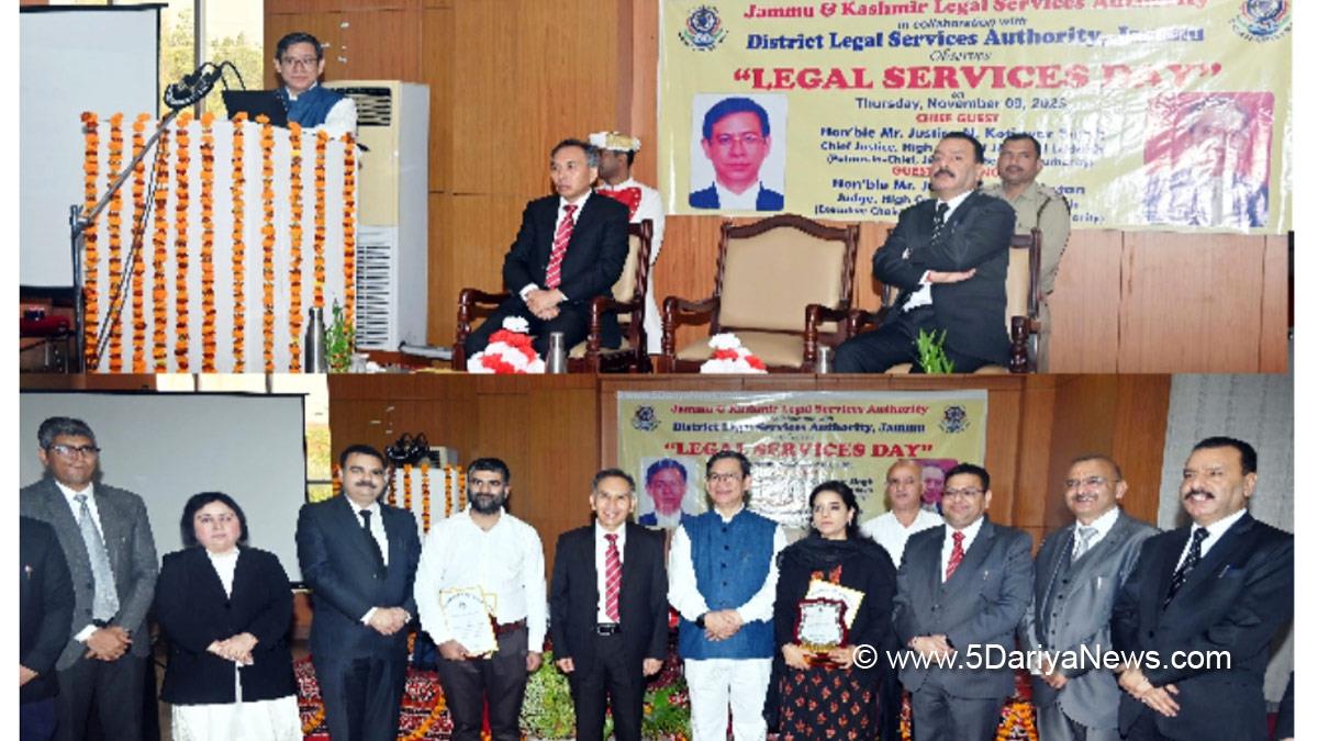 Judiciary, N. Kotiswar Singh, Kashmir, Jammu And Kashmir, Jammu & Kashmir, Legal Services Day, District Legal Services Authority