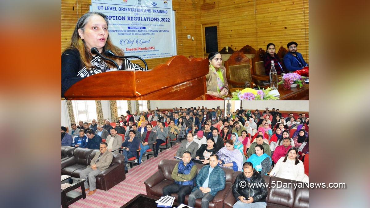 Sheetal Nanda, Kashmir, Jammu And Kashmir, Jammu & Kashmir, State Adoption Resource Agency, SARA, Central Adoption Resource Authority, CARA