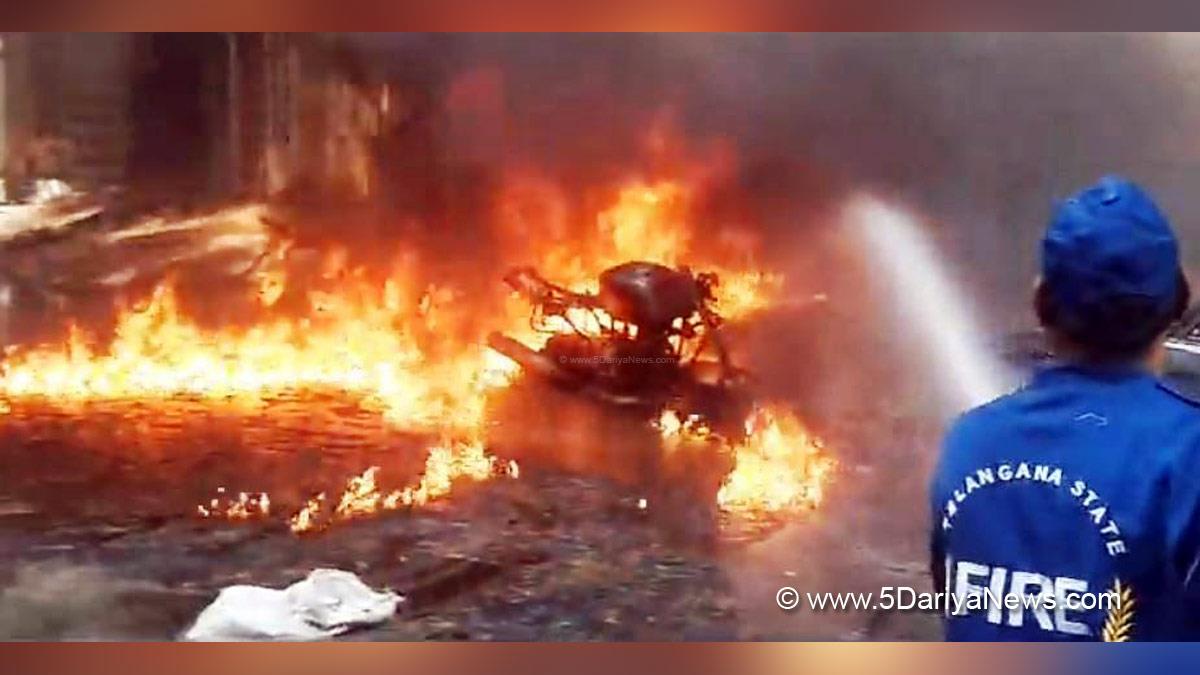 Hadsa, Accident, fire, Hyderabad