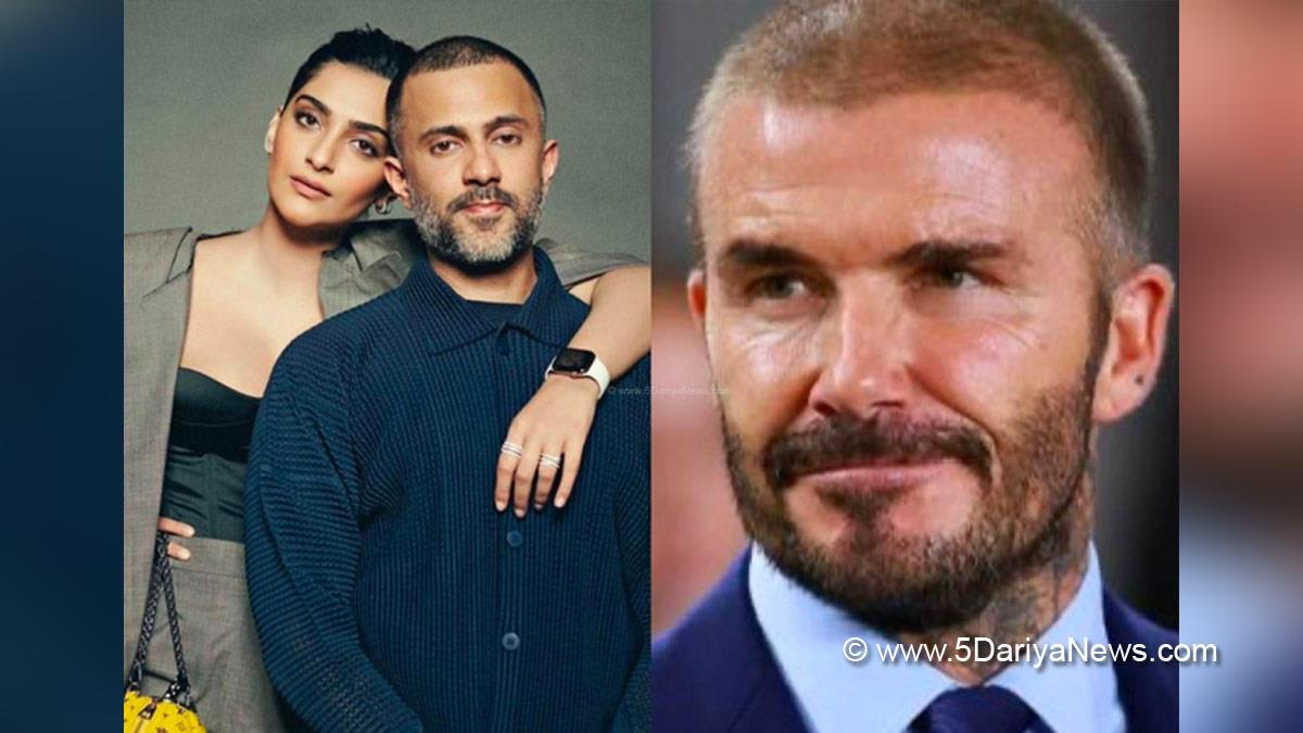 Bollywood, Entertainment, Mumbai, Sonam Kapoor, Anand Ahuja, David Beckham, David Beckham India, David Beckham World Cup Semifinal, David Beckham Cricket World Cup, David Beckham India Visit, David Beckham In India, David Beckham Cricket