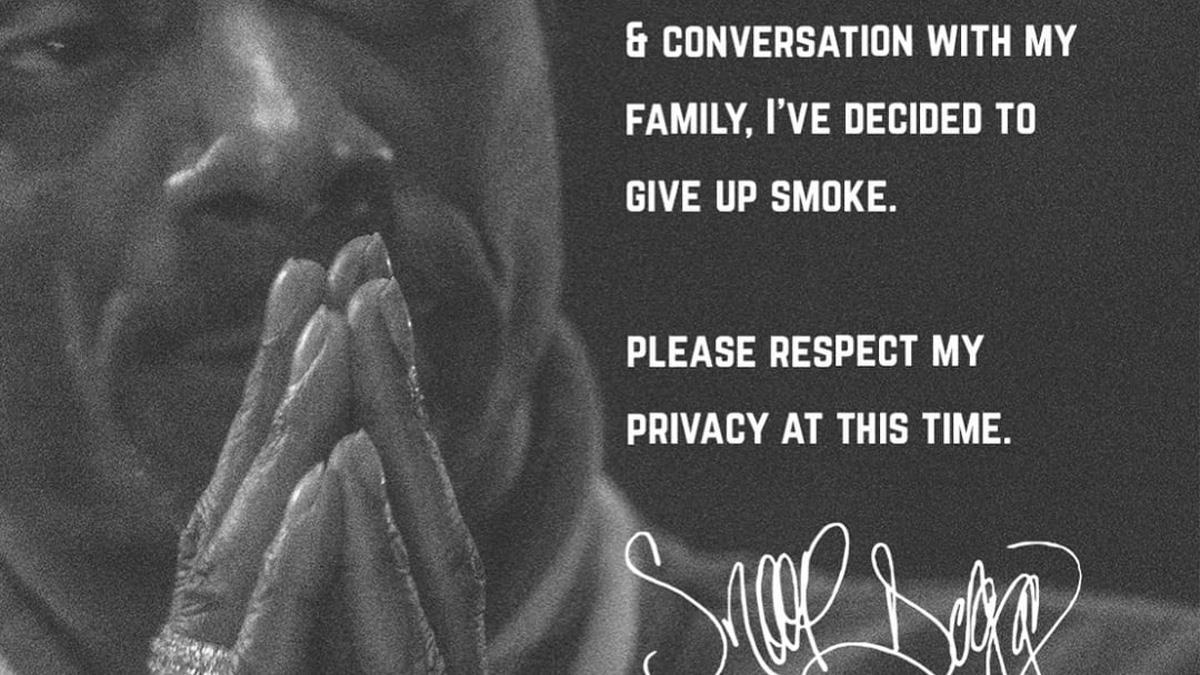 Music, Snoop Dogg, Snoop Dogg Quits Smoking, Snoop Dogg Insta Post, Snoop Dogg News, Snoop Dogg Latest News, Snoop Dogg Smoke, Snoop Dogg Smoking, Snoop Dogg Smoking News, Snoop Dogg Quits, Snoop Dogg Quits Smoke