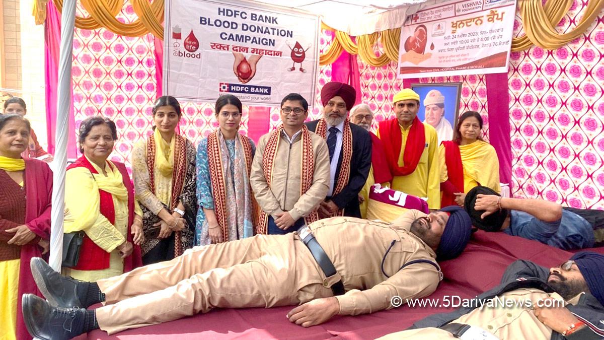 Blood Camp, Blood Donation, Camp, S.A.S. Nagar, S.A.S. Nagar Mohali, Mohali, Sahibzada Ajit Singh Nagar, Viraj Shyamkaran Tidke, Vishvas Foundation, Chandrajyoti Singh