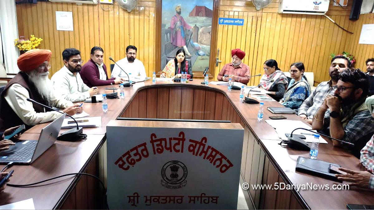 DC Sri Mukatsar Sahib, Dr. Ruhee Dugg, Sri Mukatsar Sahib, Deputy Commissioner Sri Mukatsar Sahib, Dr. Sanjeev Kumar