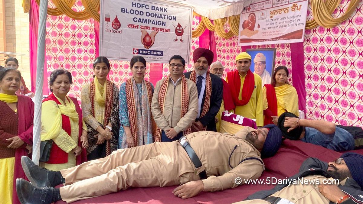 Blood Camp, Blood Donation, Camp, S.A.S. Nagar, S.A.S. Nagar Mohali, Mohali, Sahibzada Ajit Singh Nagar, Viraj Shyamkaran Tidke, Vishvas Foundation, Chandrajyoti Singh