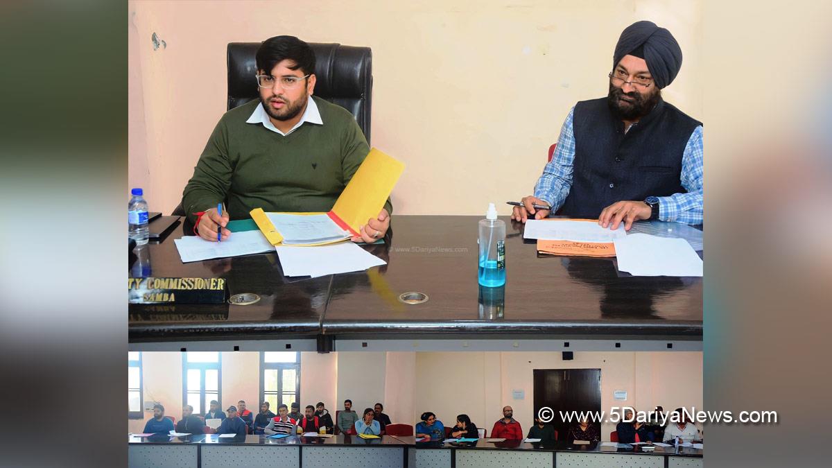 Samba, Deputy Commissioner Samba, Abhishek Sharma, Kashmir, Jammu And Kashmir, Jammu & Kashmir, District Administration Samba, District Level Task Force Committee, DLTFC,  J & K Rural Employment Generation Programme, JKREGP