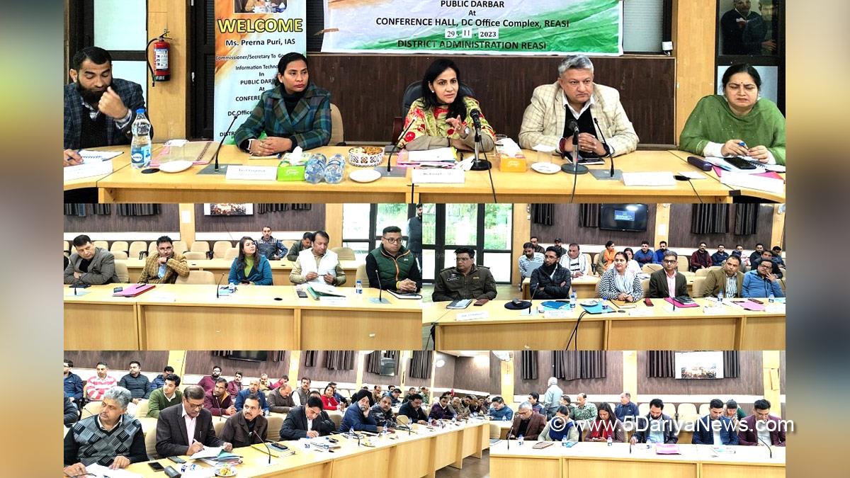 Prerna Puri, Reasi, Deputy Commissioner Reasi, Vishesh Paul Mahajan, Kashmir, Jammu And Kashmir, Jammu & Kashmir, District Administration Reasi, Block Diwas, Jan Abhiyan Camp, Jan Abhiyan, Jan Sunvayi, Jan Abhiyan, Jan Adhikar, Awami Muhim, Jan Abhiyan Program, Mega Block Diwas, Weekly Block Diwas
