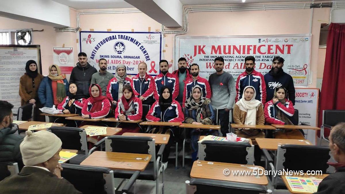 JK Munificent Angels, Srinagar, SKIMS Soura, World AIDS Day, J&K AIDS Control Society, Kashmir, Jammu And Kashmir, Jammu & Kashmir