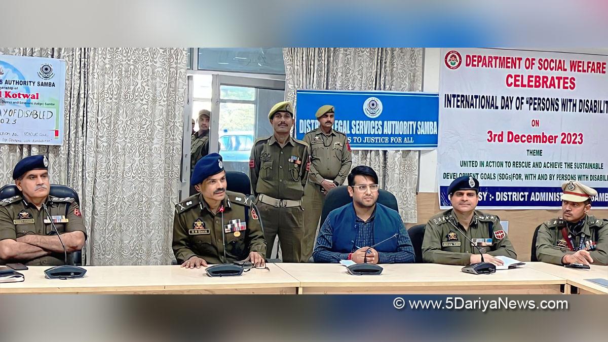 Samba, Deputy Commissioner Samba, Abhishek Sharma, Kashmir, Jammu And Kashmir, Jammu & Kashmir, District Administration Samba, District Legal Services Authority Samba, International Day of Persons with Disabilities, International Day of Persons with Disabilities 2023, IDPD 2023 