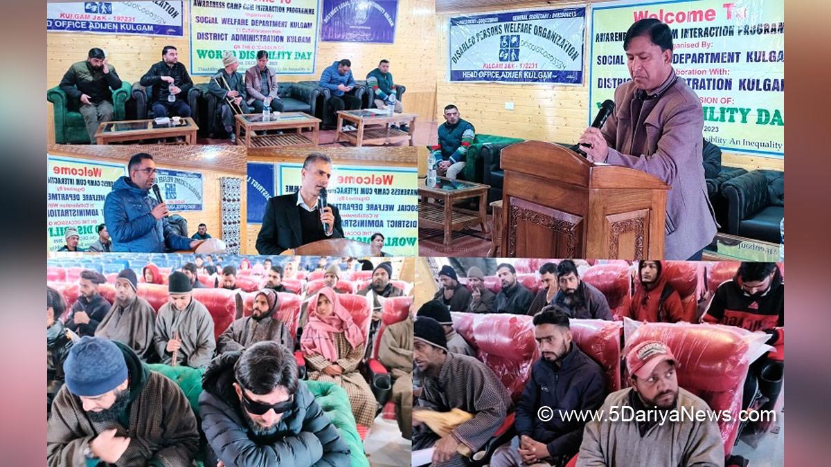 Kulgam, Kashmir, Jammu And Kashmir, Jammu & Kashmir, District Administration Kulgam, International Day of Persons with Disabilities, International Day of Persons with Disabilities 2023, IDPD 2023
