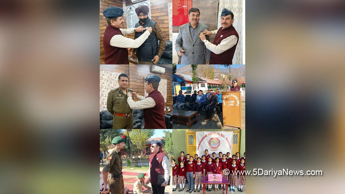 Doda, Deputy Commissioner Doda, Harvinder Singh, Kashmir, Jammu And Kashmir, Jammu & Kashmir, District Administration Doda, Zilla Sainik Welfare Board Doda, Armed Forces Flag day