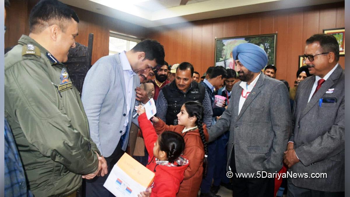 Kathua, DDC Kathua, District Development Commissioner Kathua, Rakesh Minhas, Kashmir, Jammu And Kashmir, Jammu & Kashmir, District Administration Kathua, Zilla Sainik Welfare Board Kathua, Armed Forces Flag day