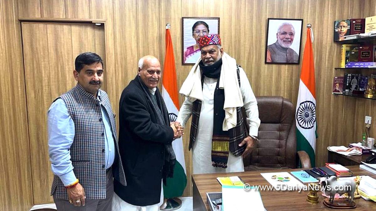 Agriculture Minister Chander Kumar met Union Minister Parshottam Rupala