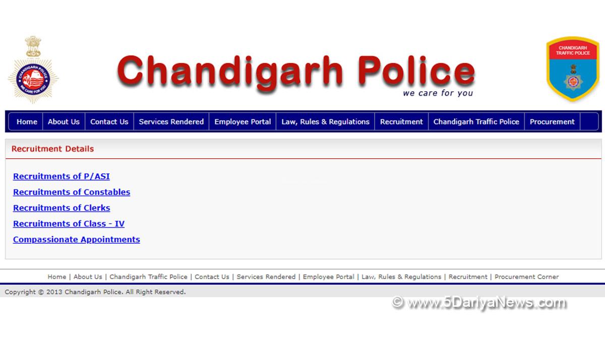 IT Constable in Chandigarh Police Recruitment 2024
