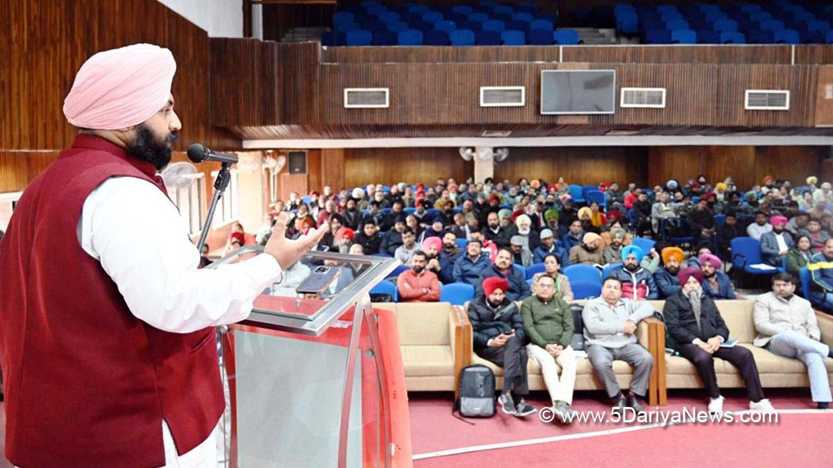 Punjab Education Minister Harjot Singh Bains