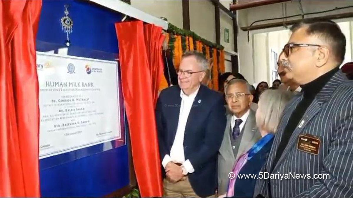 Human Milk Bank at AIMS Mohali, Human Milk Bank Mohali, Dr. B R Ambedkar State Institute of Medical Sciences, AIMS Mohali, Dr. Gordon R. McInally, Rotary Club of Chandigarh, Dr. Avnish, Dr. Bhavneet Bharti,Rajender Saboo