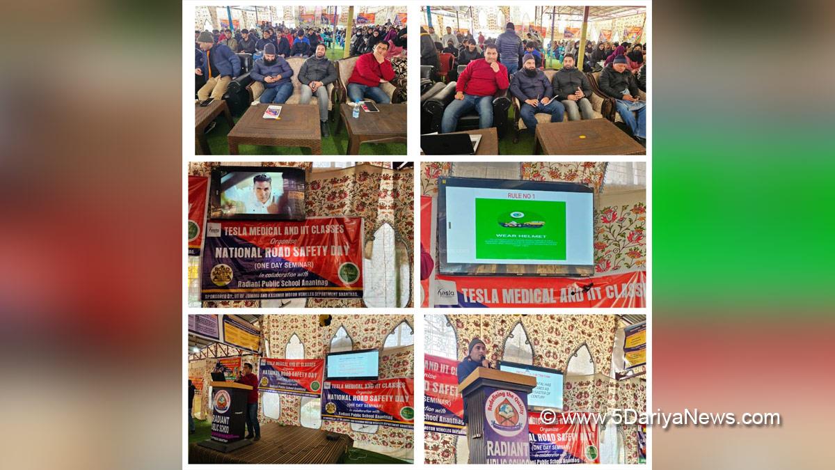 Anantnag, MVD Anantnag, Kashmir, Jammu And Kashmir, Jammu & Kashmir, District Administration Anantnag, Motor Vehicles Department Anantnag, National Road Safety Month, Dr Mohammad Zubair Lattoo