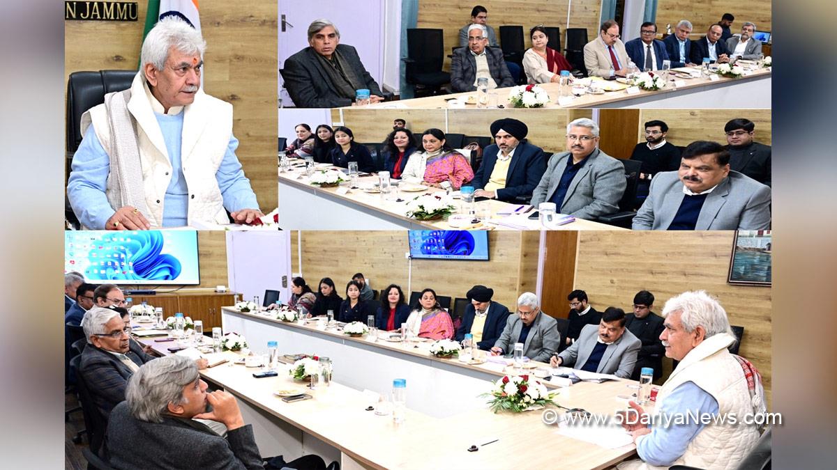 Manoj Sinha, Lieutenant Governor J&K, Raj Bhavan, Jammu, Srinagar, Kashmir, Jammu And Kashmir, Jammu & Kashmir, Alok Kumar, Mandeep Kumar Bhandari, Vikramjit Singh