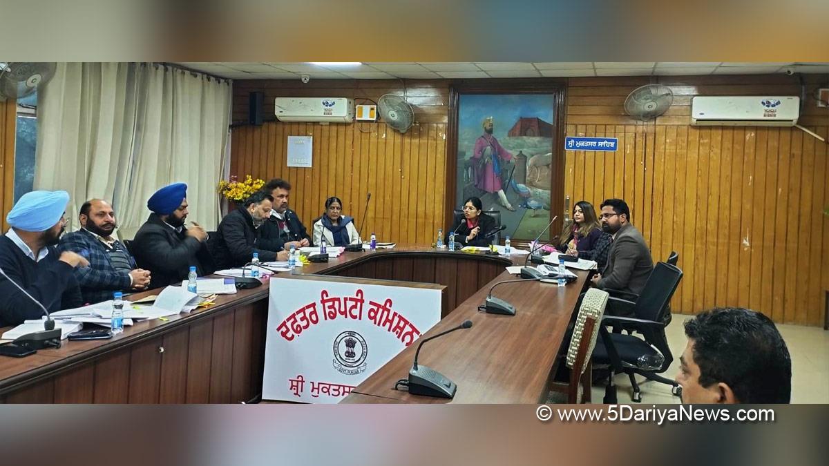DC Sri Mukatsar Sahib, Dr. Ruhee Dugg, Sri Mukatsar Sahib, Deputy Commissioner Sri Mukatsar Sahib
