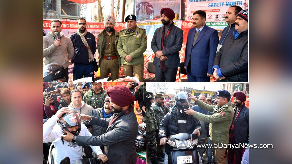 Doda, Deputy Commissioner Doda, Harvinder Singh, Kashmir, Jammu And Kashmir, Jammu & Kashmir, District Administration Doda, National Road Safety Month,Motor Vehicle Department Doda