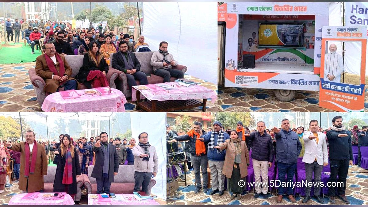 Yasha Mudgal, Samba, Deputy Commissioner Samba, Abhishek Sharma, Kashmir, Jammu And Kashmir, Jammu & Kashmir, District Administration Samba, Viksit Bharat Sankalp Yatra, VBSY, Information Education and Communication, Meri Kahani Meri Zubani, Chander Prakash Ganga