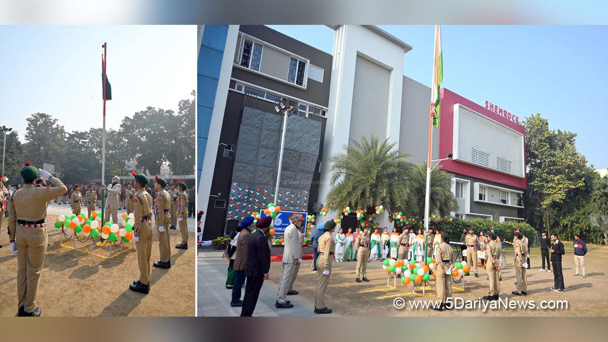 Shemrock School, Shemrock Senior Sec. School, A S Bajwa, Chairman Shemrock School, Mohali, 75th Republic Day, Republic Day 2024, Republic Day of India, Indian Republic Day, 26 January 2024