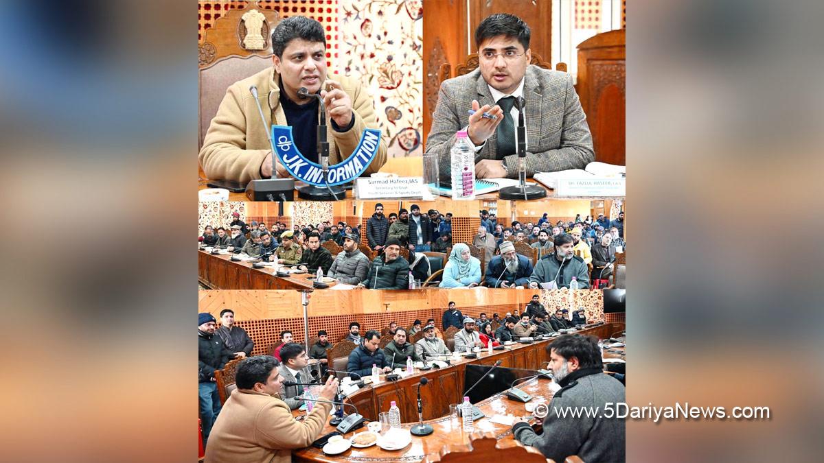 Shopian, DDC Shopian, District Development Commissioner Shopian, Faz Lul Haseeb, Faz-Lul Haseeb, Kashmir, Jammu And Kashmir, Jammu & Kashmir, District Administration Shopian, Sarmad Hafeez