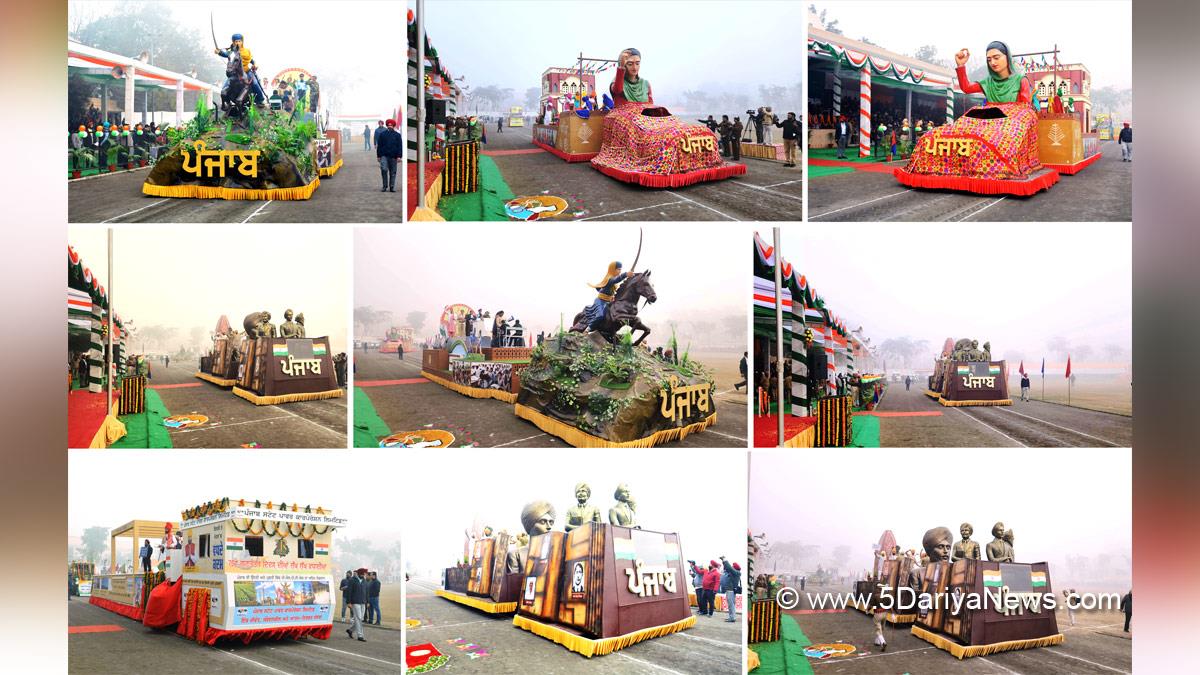 Banwari Lal Purohit, Banwarilal Purohit, Governor of Punjab, Punjab Governor, Punjab Raj Bhavan, 75th Republic Day, Republic Day 2024, Republic Day of India, Indian Republic Day, 26 January 2024, History of Punjab Tableaus