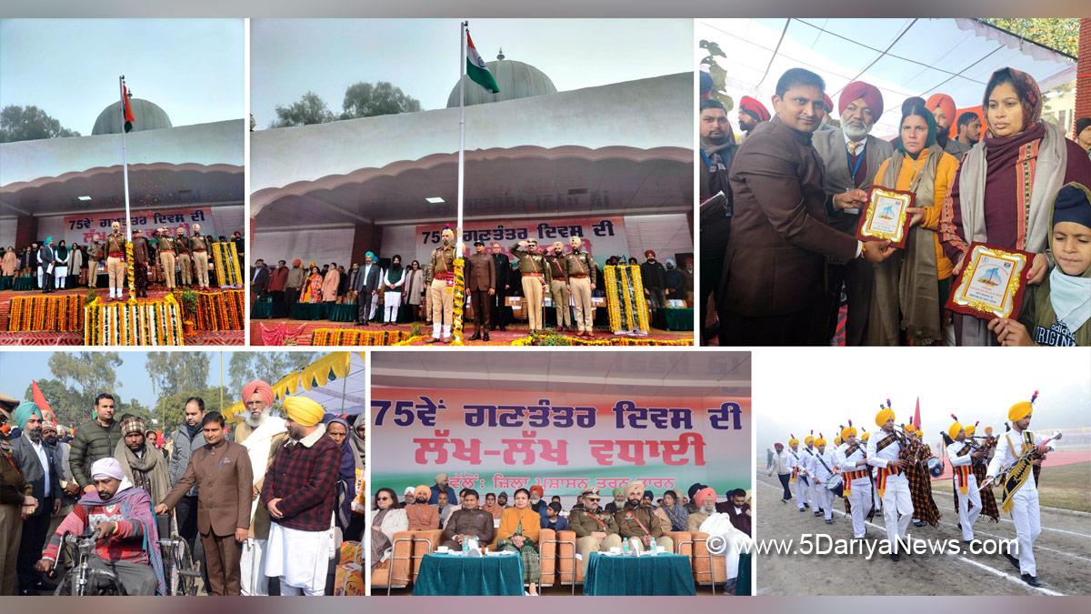 DC Tarn Taran, Sandeep Kumar, Tarn Taran, Deputy Commissioner Tarn Taran,  75th Republic Day, Republic Day 2024, Republic Day of India, Indian Republic Day, 26 January 2024